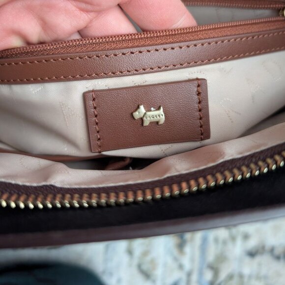 Radley London Liverpool Street 2.0 Medium Leather Satchel Bag Tortoise Color - Picture 10 of 15